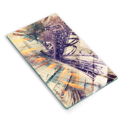 Tocător din sticlă Compoziție modernă