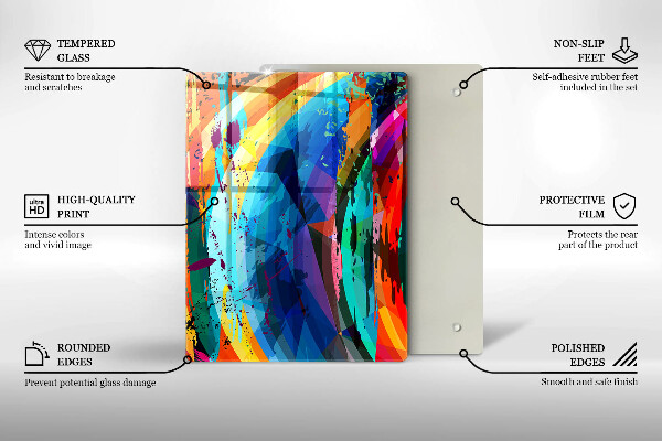 Tocător de bucătărie Frunze sălbatice ale junglei