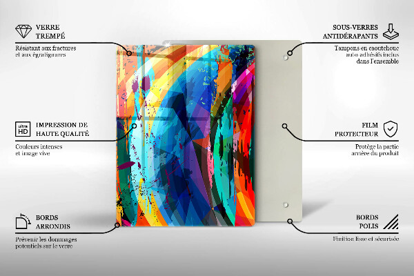 Tocător de bucătărie Frunze sălbatice ale junglei