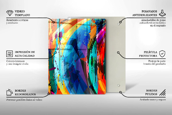 Tocător de bucătărie Frunze sălbatice ale junglei