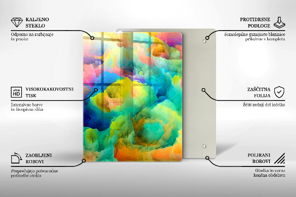 Tocător de bucătărie Frunze decorative cu aur