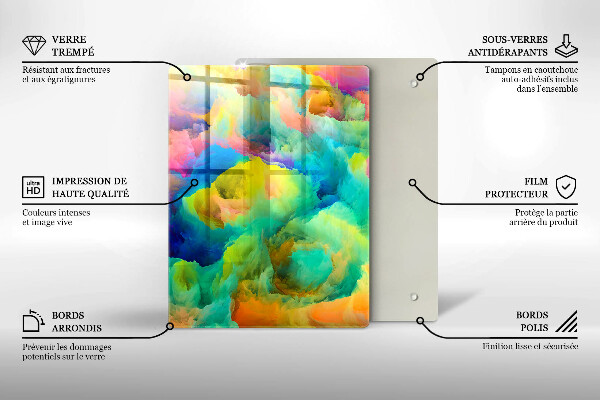 Tocător de bucătărie Frunze decorative cu aur