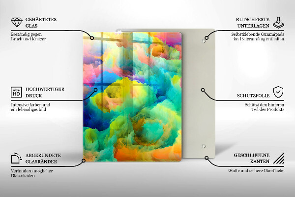 Tocător de bucătărie Frunze decorative cu aur