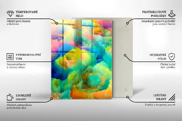 Tocător de bucătărie Frunze decorative cu aur