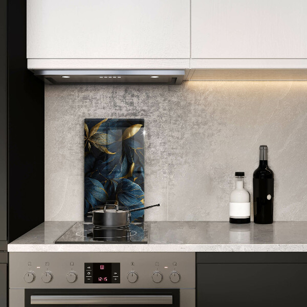 Tocător de bucătărie Frunze decorative cu aur