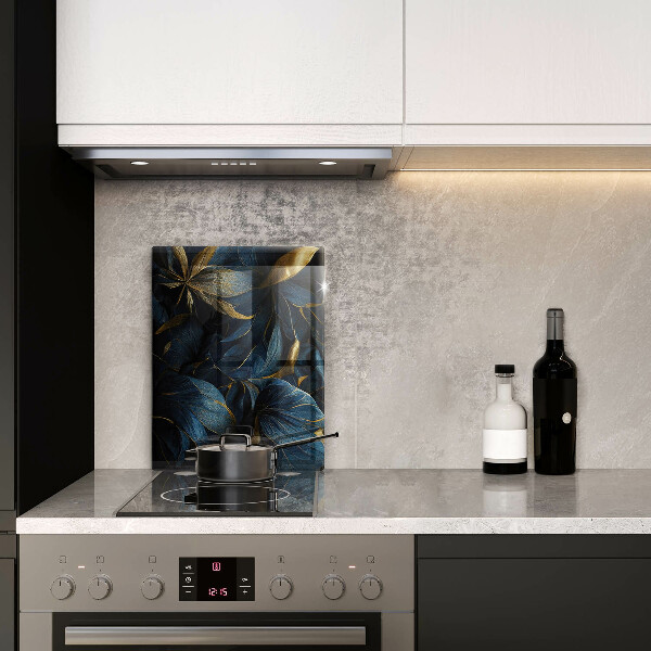 Tocător de bucătărie Frunze decorative cu aur