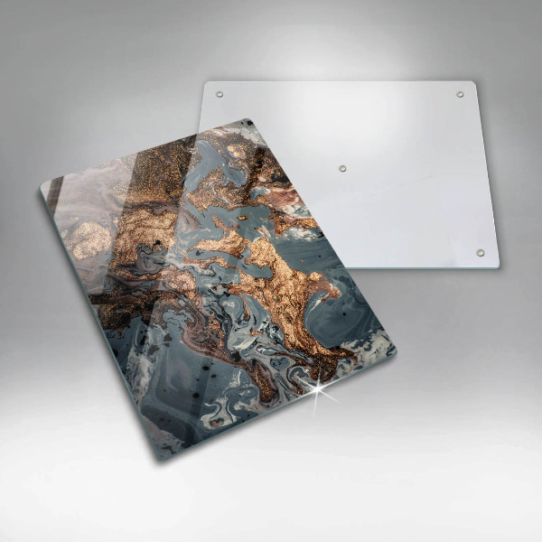 Tocător de bucătărie Stâncă decorativă cu aur