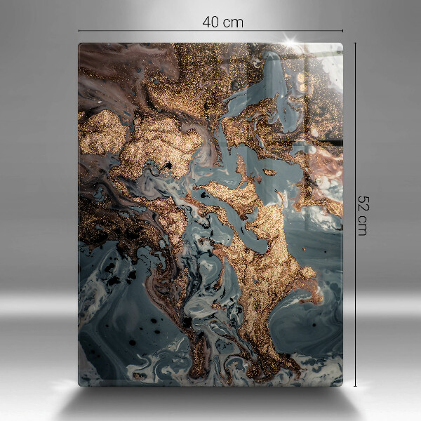 Tocător de bucătărie Stâncă decorativă cu aur