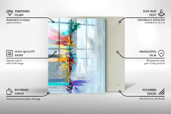Tocător de bucătărie Stâncă decorativă cu aur