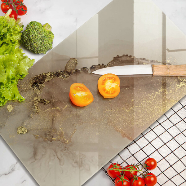 Tocător de bucătărie Abstracția aurului