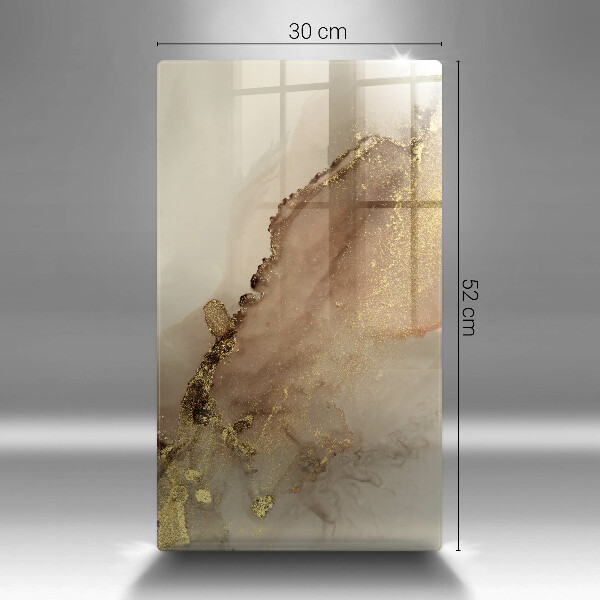 Tocător de bucătărie Abstracția aurului