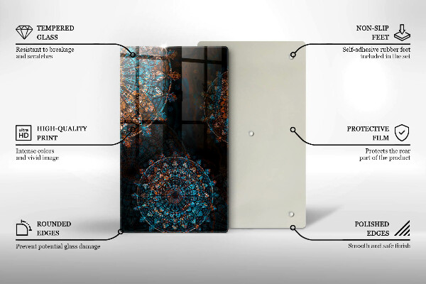 Tocător de bucătărie Roți Boho vintage