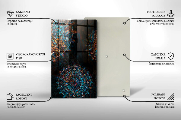 Tocător de bucătărie Roți Boho vintage