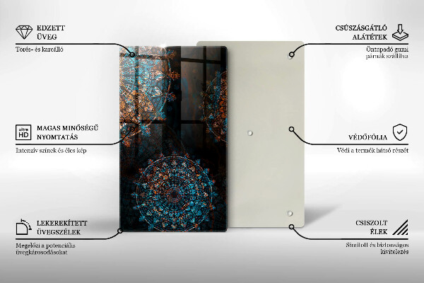 Tocător de bucătărie Roți Boho vintage