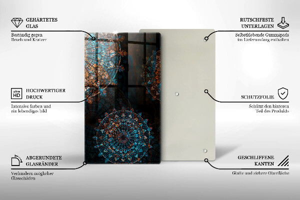 Tocător de bucătărie Roți Boho vintage