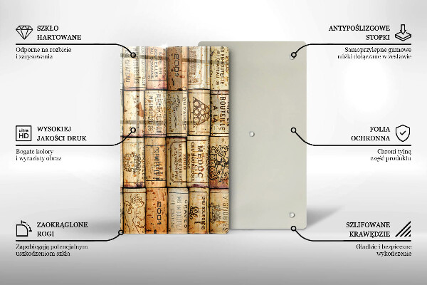 Tocător de bucătărie dopuri de vin vechi