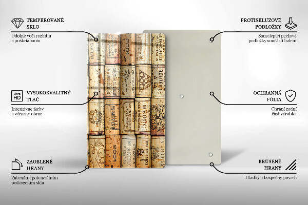 Tocător de bucătărie dopuri de vin vechi