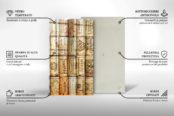 Tocător de bucătărie dopuri de vin vechi