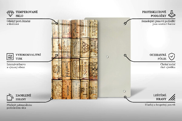 Tocător de bucătărie dopuri de vin vechi