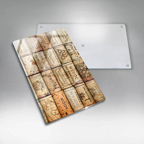 Tocător de bucătărie dopuri de vin vechi