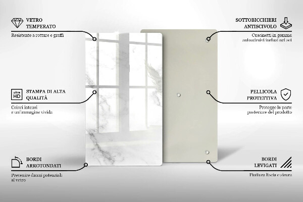 Tocător de bucătărie Marmură modernă