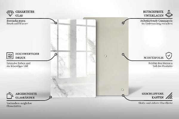 Tocător de bucătărie Marmură modernă