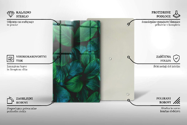 Tocător de bucătărie Frunzele junglei