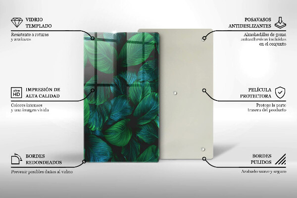 Tocător de bucătărie Frunzele junglei