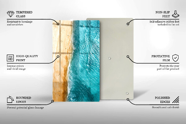 Tocător de bucătărie Plaja mal si mare