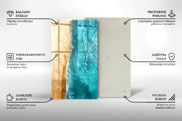 Tocător de bucătărie Plaja mal si mare