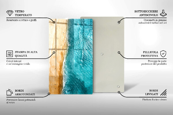 Tocător de bucătărie Plaja mal si mare