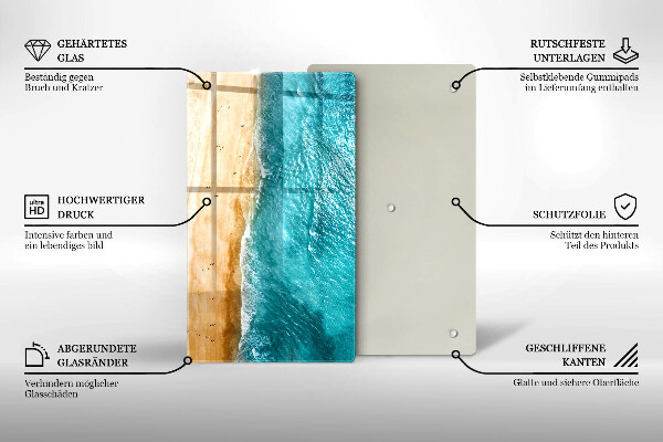 Tocător de bucătărie Plaja mal si mare