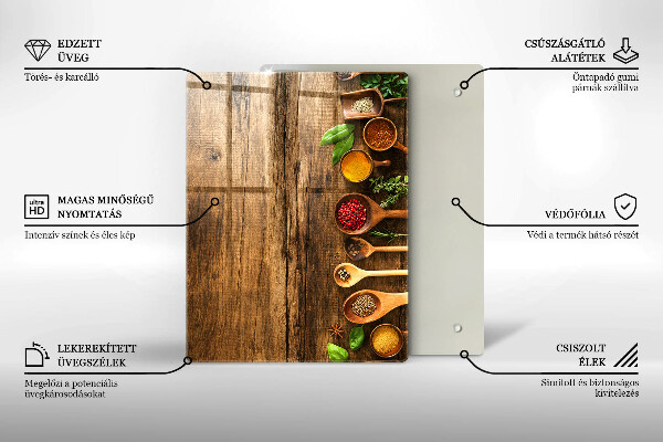 Tocător de bucătărie Scânduri și frunze de lemn