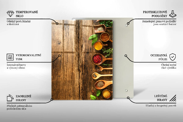 Tocător de bucătărie Scânduri și frunze de lemn
