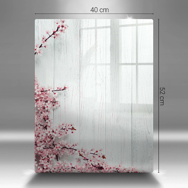 Tocător de bucătărie Flori pe scânduri