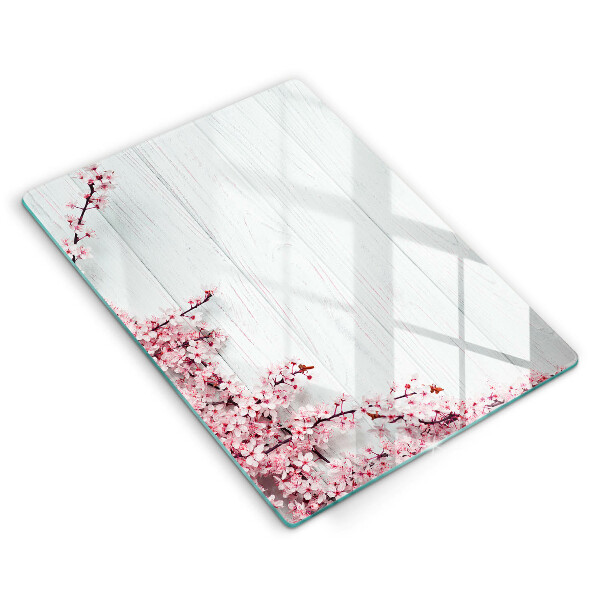 Tocător de bucătărie Flori pe scânduri