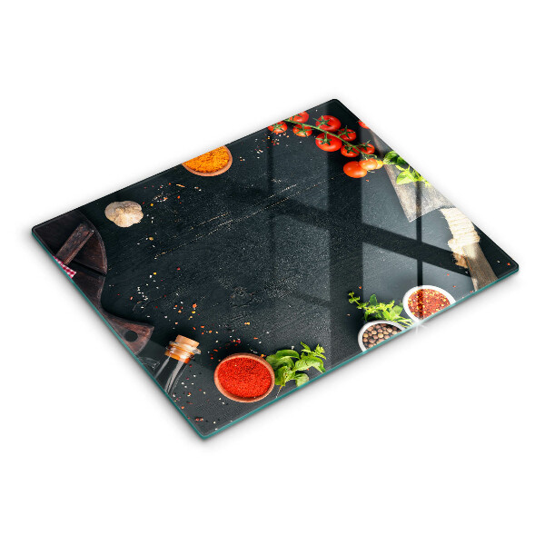 Tocător din sticlă roșii cherry