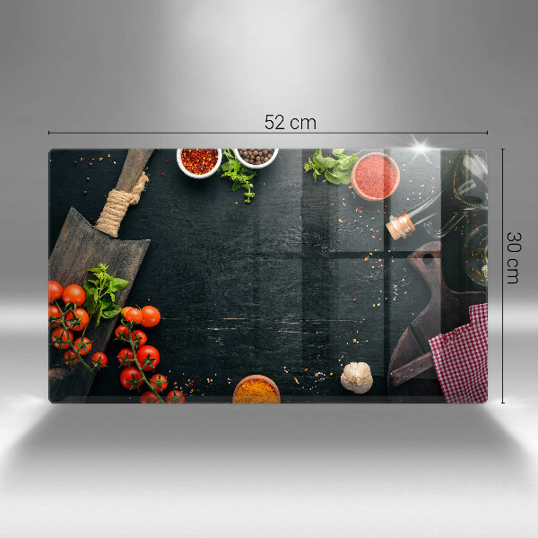 Tocător din sticlă roșii cherry