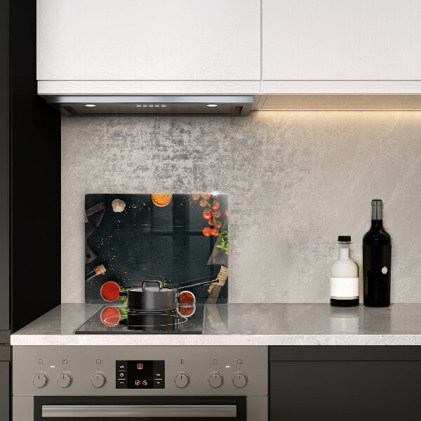 Tocător din sticlă roșii cherry