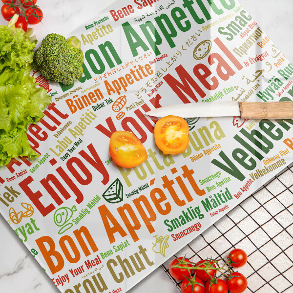 Tocător din sticlă Subtitrări Bon appetit limbi