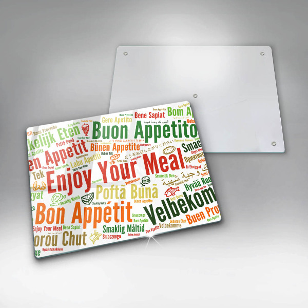 Tocător din sticlă Subtitrări Bon appetit limbi