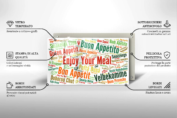 Tocător din sticlă Subtitrări Bon appetit limbi