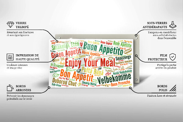 Tocător din sticlă Subtitrări Bon appetit limbi