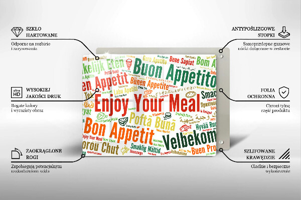 Tocător din sticlă Subtitrări Bon appetit limbi