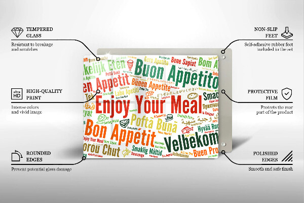 Tocător din sticlă Subtitrări Bon appetit limbi