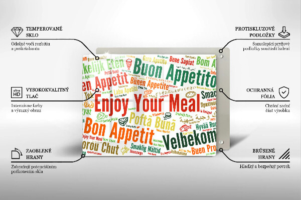 Tocător din sticlă Subtitrări Bon appetit limbi