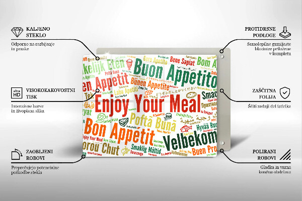 Tocător din sticlă Subtitrări Bon appetit limbi