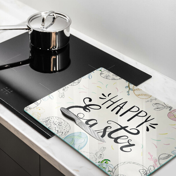 Tocător din sticlă Happy Easter