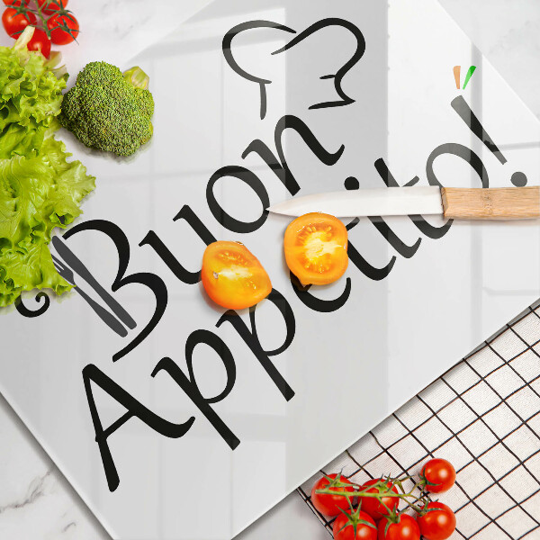 Tocător din sticlă Buon Appetito!