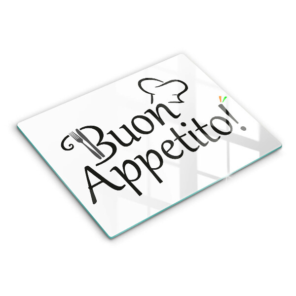 Tocător din sticlă Buon Appetito!